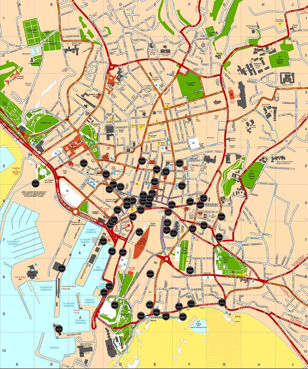 St. Helier map
