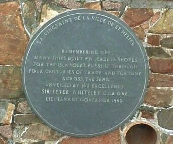 Plaque on right hand side of Allix's Shipyard