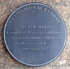 shot of the victor hugo plaque