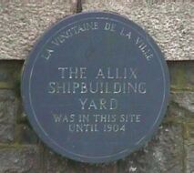 Allix Shipyard Plaque in Havre des Pas