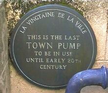francis Street Pump plaque